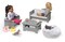 Badger Basket Living Room Furniture Set for 18 inch Dolls - Gray/White